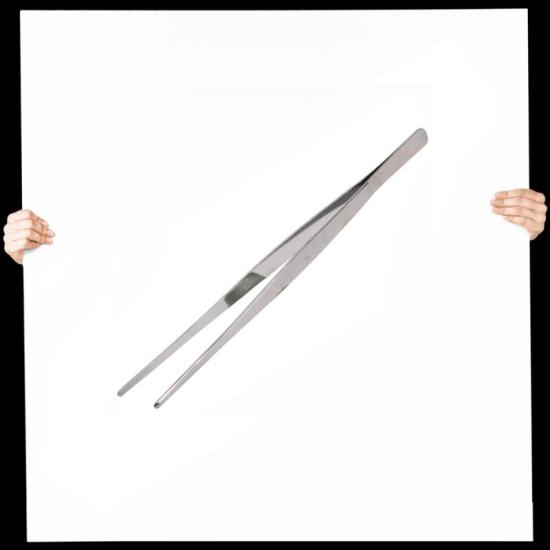 Futterpinzette 20cm gerade - 100% rostfreier Stahl